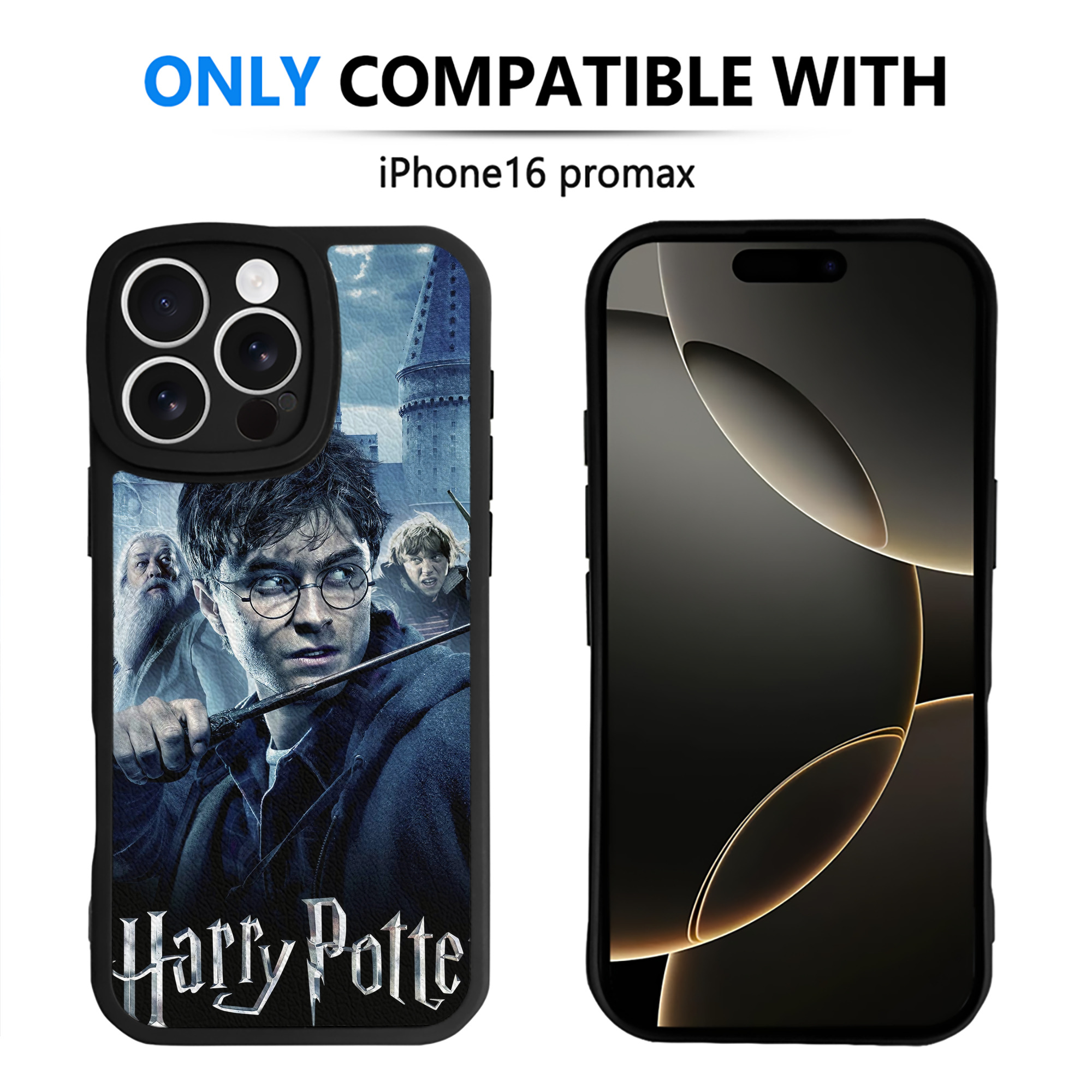 （画像用） Harry Potter ハリー・ポッターシリーズ 【iPhone 16シリーズ対応】シリコンスマホケース（レザー調） 材質：シリコン